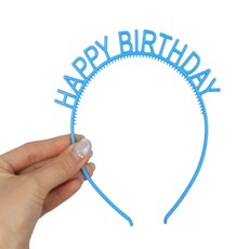 호감 해피버스데이 머리띠 1P 파티용품머리띠, 레드