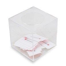 대우아크릴 응모함 추첨함 뽑기상자 아크릴응모함 아크릴박스 정사각형박스 놀이박스 3T, 1개, 투명 200*200*200 3T