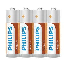 Philips 飛利浦 LongLife 三號電池, 1個, 飛利浦 三號電池【1卡4顆】