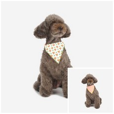 사땨 패턴 심플 머플러 폴라베어 블루 애견케이프 반려견케이프 애견악세사리, M~L