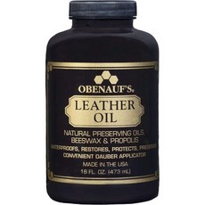 오베나우프의 가죽 컨디셔너 오일16온스 부츠 재킷 지갑은 물론 자동차 가구 등 복원 및 보호 미국산응용제 포함, 16 Fluid-oz