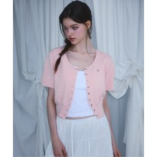 매장정품 로제프란츠 ROSEFRANTZ Eyelet Half Sleeve Cardigan [Pink] 5011546936 141238
