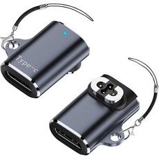 2개 세트 충전기 어댑터는 샥즈 OpenSwim Pro S710 어댑터 호환되며 90도 타입 C USB 케이블 충전 컨버터 는 S710과 호환 해외 직배송, S710 headphone adapter stands