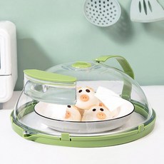 물주입 전자레인지 뚜껑 실리콘 스팀 덮개 용기 촉촉 그릇 찜기 가열, 주수 200도 이내, 1개