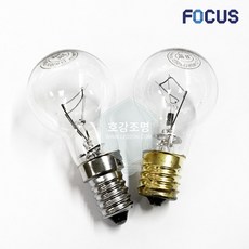 별표 포커스 백열램프 미니크립톤 60W E14 E17, 전구색(노란빛), 포커스미니크립톤60W(E17), 1개