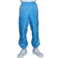 크린룸 제전복 투피스 상의 하의 빅사이즈 방진복 무진복, 1개, 청색