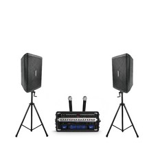 BOK PA 舞台卡拉OK 兩用音響組, Black, DM - 560