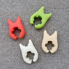 엘루디 간편 끼우는 실리콘 조리도구 거치대, 1개, 그린