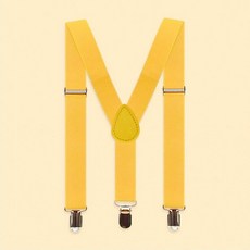 등원룩 코디 어린이 멜빵 유아 서스펜더 아기 벨트 노랑색 Y자형 고정 밴드