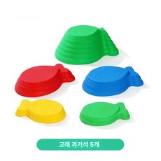 MONI 밸런스스톤 운동 감각 유아체육 밸런스 균형, 1개, 웨일 5개