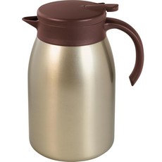화평 프레이즈 보온 보냉 스테인리스 진공 단열 탁상용 포트 1.5L 골드 테이블 포트(넓은 입구) 포르텍 RH-1743