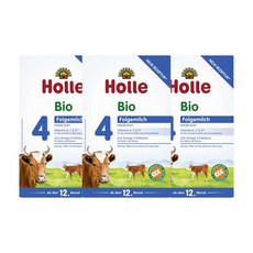 (해외) 독일내수용 홀레 4단계 분유, 3개, 600g
