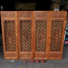 小o結緣館 仿古傢俱四季花鳥喜鵲報喜窗花(一套四片) 懷舊風情 快速到貨, 1個