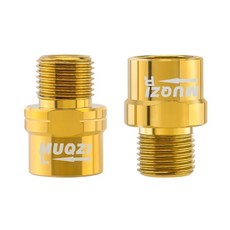 합금 페달 익스텐더 내마모성 자전거 16MM 액슬 볼트 안정적인 16, Gold, 1개