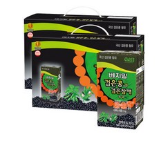 베지밀 검은콩과 검은참깨 두유, 48개, 190ml