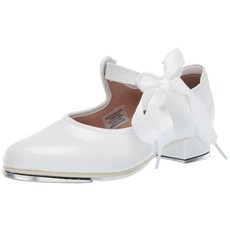 Bloch Dance Girl's Annie Tyette 탭 슈즈 화이트. 8.5 Narrow