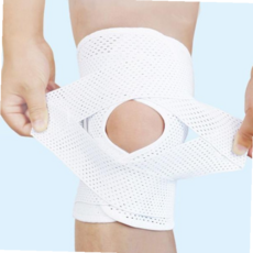 스트랩 무릎 보호패드 압력조절 밴드 슬개골 보호대, 블랙