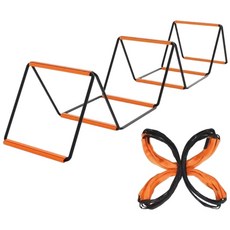 折疊敏捷繩梯 體能訓練器, 【16格640公分-加粗鋼】送收納帶