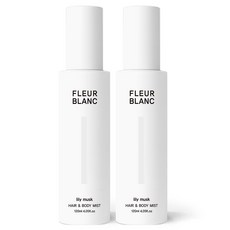 1+1 에이센트 플레르 블랑 헤어 앤 바디미스트 바디스프레이 릴리머스크, 2개, 120ml