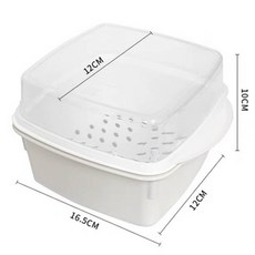 耐高溫微波蒸菜盒 日式微波保鮮盒 便當盒 燙青菜 800ml 可微波便當盒 蒸菜盒 微波爐蒸籠, 1個