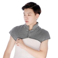 어깨 넥 목 산모 남녀는 여름 수면 방한 보호 보온 조끼 워머 잠자는 중년, L. 다크 그레이 컬러의 두꺼운 카라 탈부착 가능한 겨