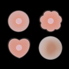 실리콘 고급형 꽃모양 가리개 패치 밴드 꼭지 가리개 2P, 본상품