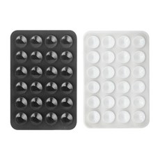 1+1 흡착패드 보조배터리 인플루언서 문어빨판 휴대폰 스마트폰 흡착패드, 화이트+화이트, 1세트