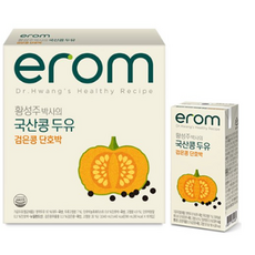 이롬 황성주 박사의 국산콩 두유 검은콩 단호박, 190ml, 48개