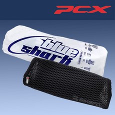 오토바이 PCX125 쿨시트 시트커버 여름방석 블루샤크 통풍시트 안장커버 메쉬 국산, 1개, 블랙