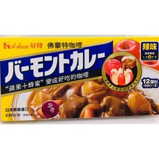 House 好侍 佛蒙特咖哩 蘋果蜂蜜風味 甜味 230公克, 1個, 3號辣味,盒