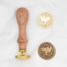 씰링 왁스 인감 스탬프 클래식 Diy 레트로 금속 카드 공예 청첩장 도구 만들기, 1개, 18 pattern11