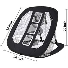 台灣熱銷 2025新款爆款 高爾夫切桿聯繫網 室內練習訓練網 新款高爾夫練習目標網, 黑色, 1個