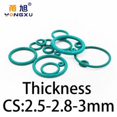 고무패킹 내열성 CS FKM 두께 불소 씰링 사양에 링이 고무 완성되어 개스킷, OD38xCS2.5(5pcs)