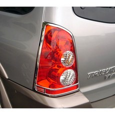 圓夢工廠 Mazda 馬自達 Tribute 邱比特 2006 on 改裝 鍍鉻銀車燈框飾貼 尾燈框, 1個
