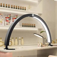 네일룸 네일조명 촬영조명 속눈썹조명 스탠드명 속눈썹 타투 뷰티조명 촬영소품, 네일 와이드 촬영조명 - 블랙