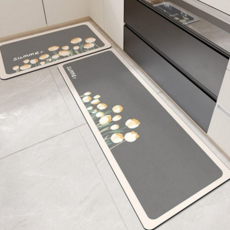 루미나D 빨아 쓰는 규조토 발 매트 주방 욕실 2종 세트 논슬립