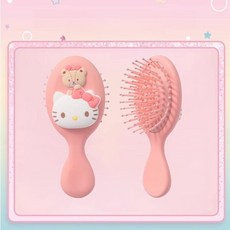 헬티 헤어브 휴대용 귀여운 머리빗 캐릭터 브러시 키티 A. 헬로키티