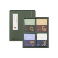쌍계명차 한차실록 선물세트 1+1, 전통차 4종 + 쇼핑백