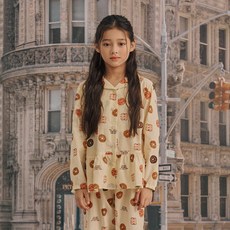 매장정품 [오르시떼]여아동 G008 뉴욕베이글 긴소매 파자마 세트 OR25FGGAG008 192250