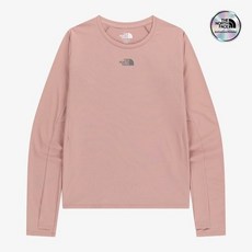 노스페이스 NT7TR81L 화이트라벨 여성 스텝업 긴팔 라운드티 GRAY이쉬 ISH PINK JZT515 JZN901