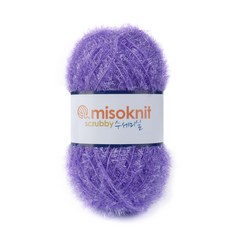 미소털실 펄 수세미실 80g, 07미디움퍼플, 1개