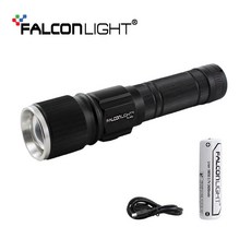 팔콘라이트 FL-A60세트 / USB 충전식 LED 손전등 후레쉬, 1개 1개