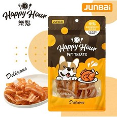 軟的好好咬 Happy Hour樂點 犬用零食 全齡犬零食, 1個, 骨健海藻雞肉片-培根風味