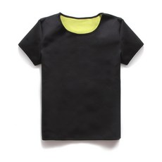 女短袖氯丁橡膠潛水料 爆汗瘦身服 自發熱美體塑身衣 健身運動背心