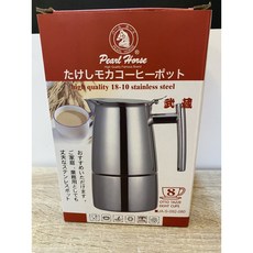 愛洛奇寶馬-武藏摩卡壺(4人/8人)台灣製, 1個, JA-S-092-040/4人, Silver