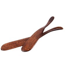 나무 잼 칼 16.5cm 2개입 긁힘 없는 디저트 스프레더 홈카페 플레이팅 소품, 1세트