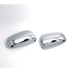 AUDI 奧迪 A4 B6 B7 鍍鉻銀 照後鏡保護飾蓋貼 (2001-2008), 1個, 鍍鉻銀後視鏡蓋