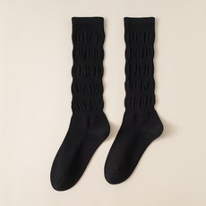 라이프앤 무압박양말 여자 임산부 무지 양말 블랙, 1개