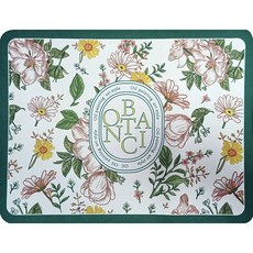 BOTANCI 復古花園廚房檯面吸水墊 矽藻泥軟墊 雙面防滑瀝水墊 綠框雛菊 30x40cm, 綠框雛菊,綠框