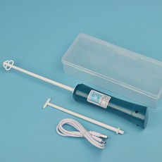 日本にほん 奶粉攪拌棒加長柄電動調奶器 迷你嬰兒奶粉攪拌器 沖調不結塊, 充電款墨綠+2條杆+收納盒+充電線